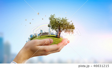 Green eco planet 46631215