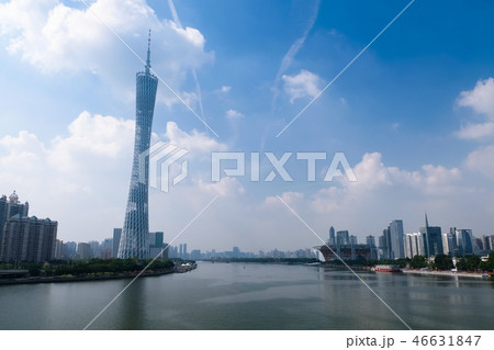 広州塔と珠江 広州塔と珠江 46631847