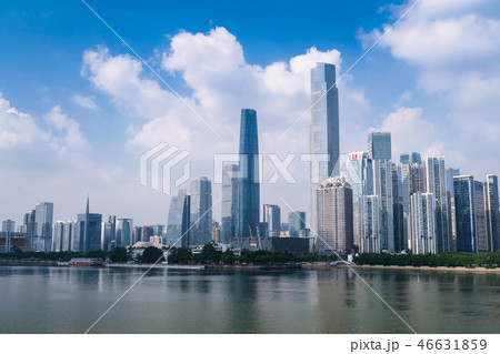 広州 高層ビル群 広州 高層ビル群 46631859