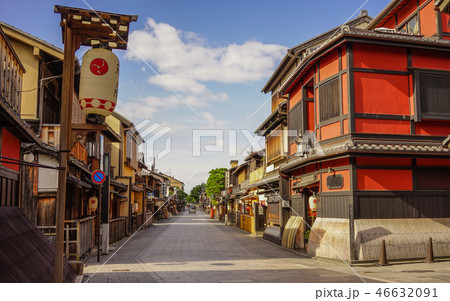 Wooden houses at ancient town 46632091