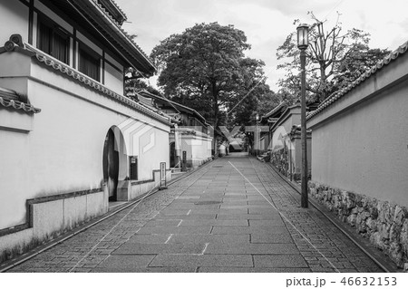 Wooden houses at ancient town 46632153