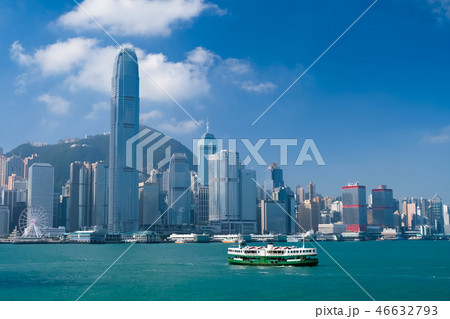 香港 ビクトリアハーバーの写真素材 [46632793] - PIXTA