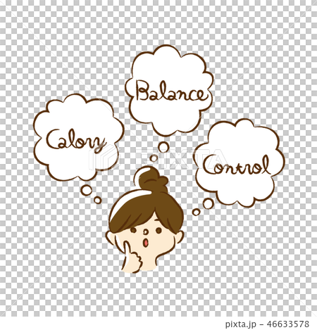 A woman who imagines calories A woman who imagines calories 46633578