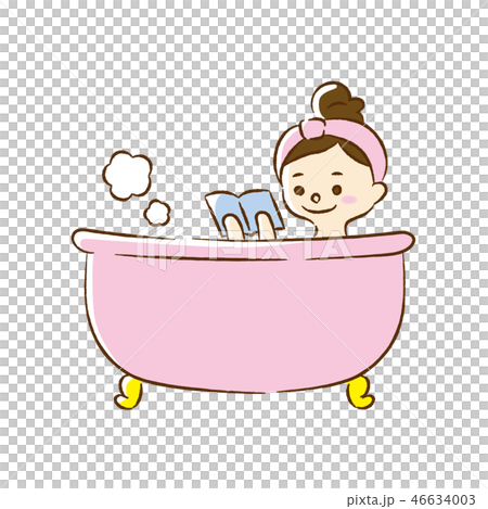 Woman who takes a bath 46634003