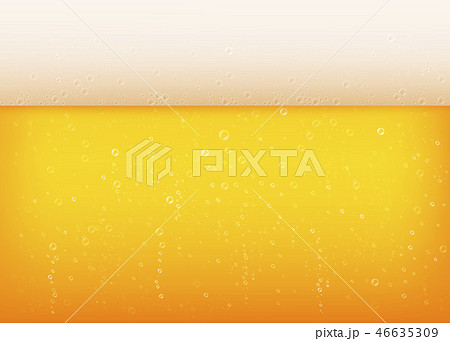 Vector lager beer background with white foam 46635309