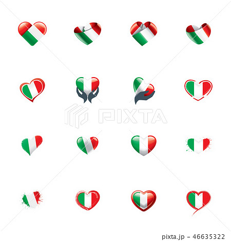 Italy flag, vector illustration on a white background. Italy flag, vector illustration on a white background. 46635322