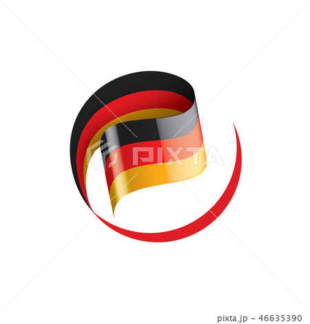 Germany flag, vector illustration on a white background 46635390