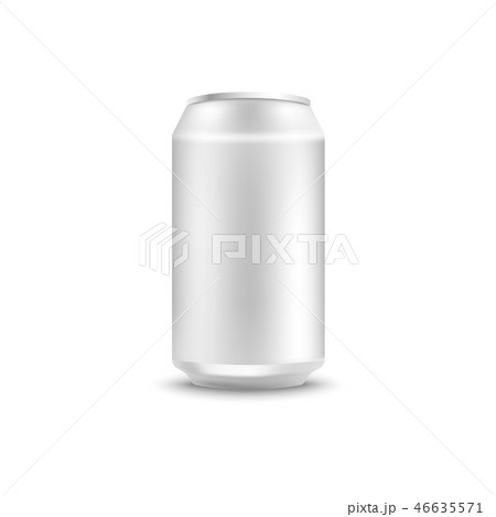 Blank aluminum can mockup for soda or beer in realistic 3d style. Blank aluminum can mockup for soda or beer in realistic 3d style. 46635571