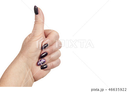 Female fist with thumb up Female fist with thumb up 46635922