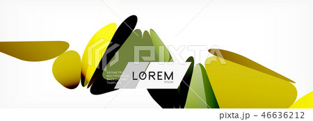3d card on light backdrop. Abstract triangle pattern. Futuristic geometric background. 46636212