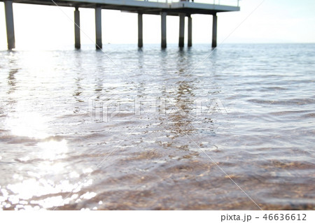 石垣島フサキビーチの桟橋　沖縄観光 46636612