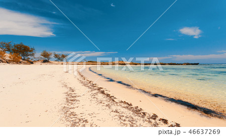 sand beach in Madagascar, Antsiranana 46637269