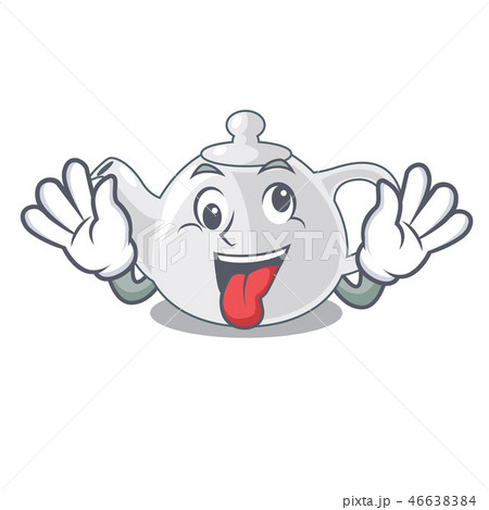 Crazy teapot porcelain in a shape cartoon Crazy teapot porcelain in a shape cartoon 46638384