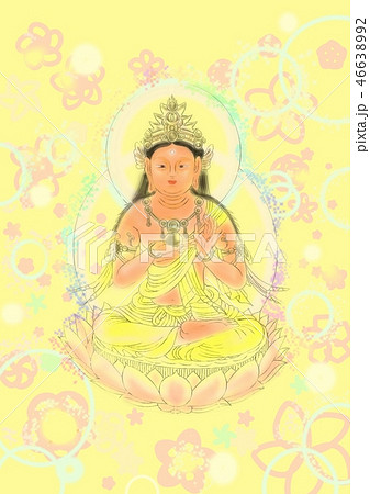 普賢菩薩のイラスト素材 普賢菩薩のイラスト素材