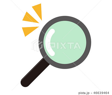 虫眼鏡 ルーペ 拡大鏡 ベクターのイラスト素材