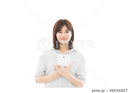 若い女性　タブレット 46640807