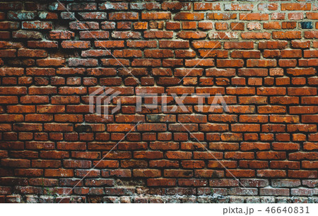Old brick wall with red brick 46640831