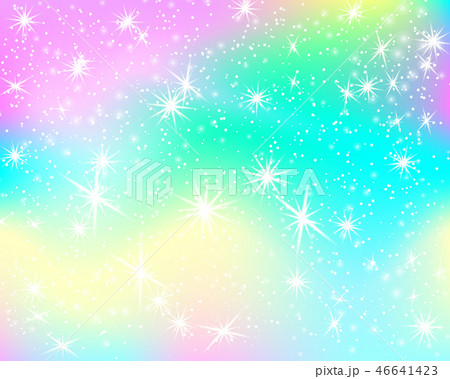Unicorn back. Mermaid pattern in princess colors Unicorn back. Mermaid pattern in princess colors 46641423
