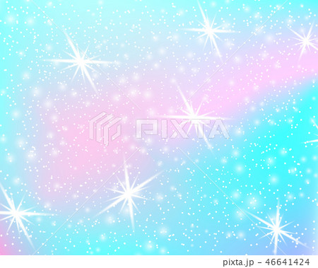 Unicorn back. Mermaid pattern in princess colors 46641424