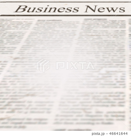 Newspaper with headline Business News and old text Newspaper with headline Business News and old text 46641644