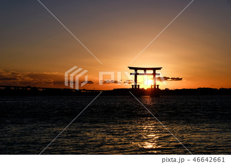 浜名湖 弁天島の夕刻 浜名湖 弁天島の夕刻 46642661