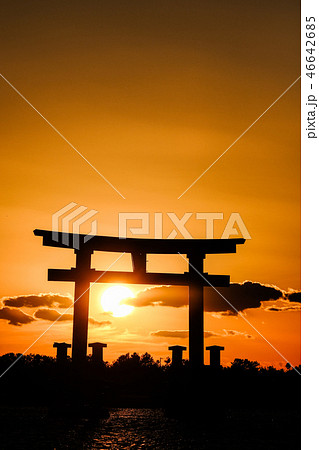 浜名湖 弁天島の夕刻 浜名湖 弁天島の夕刻 46642685