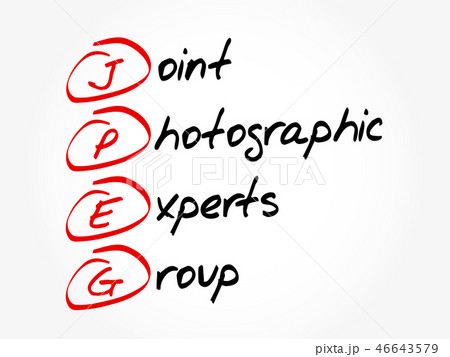 JPEG acronym, concept background 46643579
