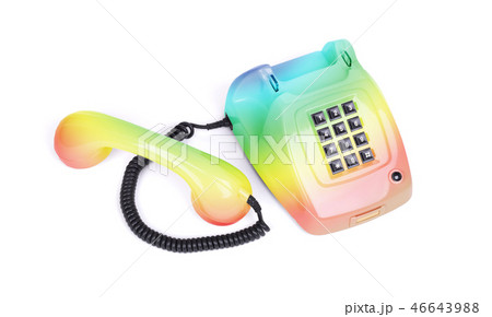 Vintage telephone - Rainbow colored 46643988
