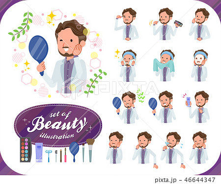 flat type wild Middle aged men_beauty 46644347