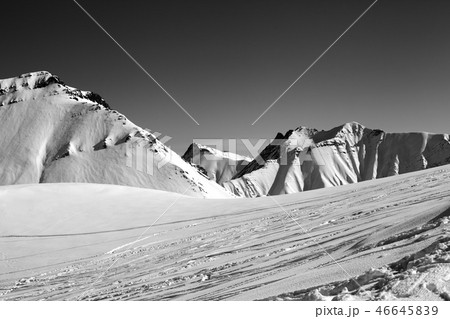 Ski slope at nice winter day 46645839