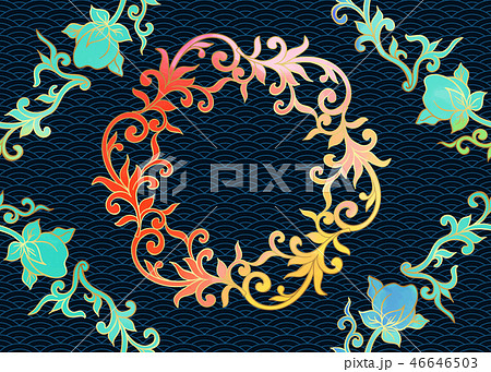 Traditional Chinese seamless pattern, ornament 46646503