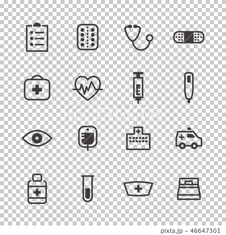 醫院圖標 醫院圖標 46647301