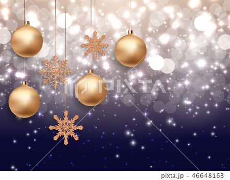 Merry Christmas and New Year Background. Vector  46648163