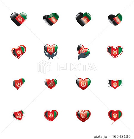 Afghanistan flag, vector illustration on a white background Afghanistan flag, vector illustration on a white background 46648186