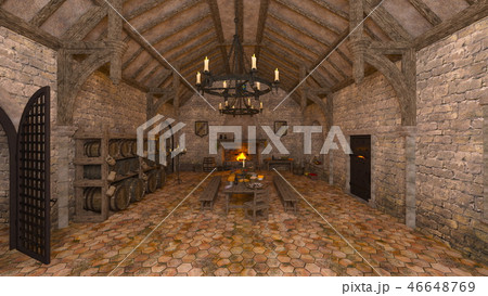 中世のキッチン 46648769