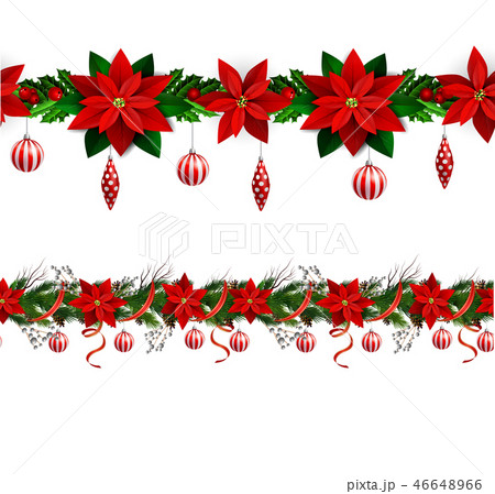 Set of n Seamless Christmas borders Set of n Seamless Christmas borders 46648966