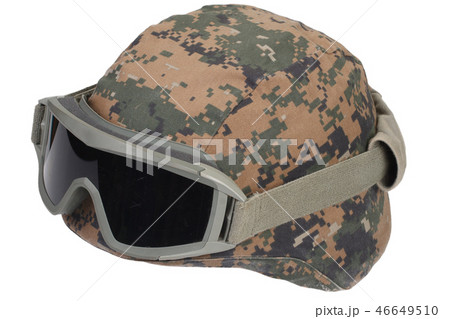 kevlar helmet with protective goggles 46649510