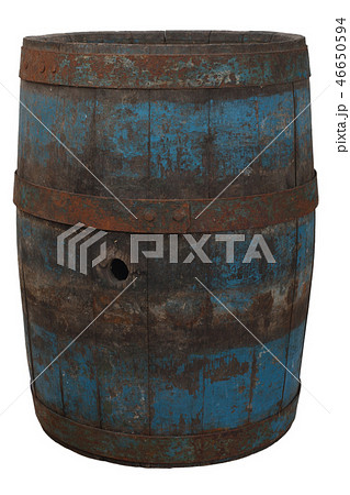 old rusty wooden barrel old rusty wooden barrel 46650594