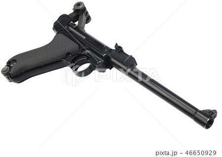 World War I period german army handgun isolated 46650929