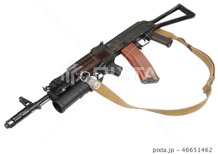 Kalashnikov AK with under-barrel grenade launcher Kalashnikov AK with under-barrel grenade launcher 46651462
