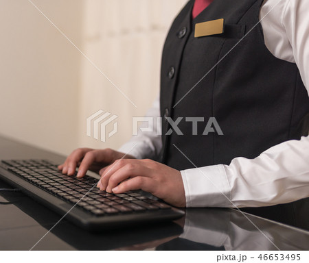 受付カウンター 受付カウンター 46653495