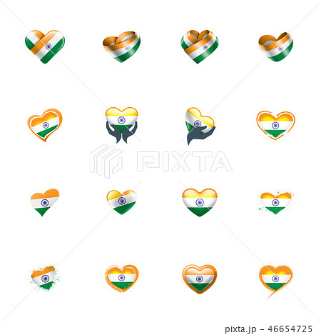 India flag, vector illustration on a white background India flag, vector illustration on a white background 46654725