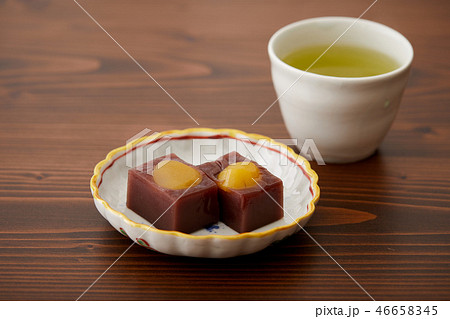 栗羊羹とお茶 46658345