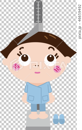 医療６_身長測定（健康診断・検診） 46659492