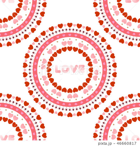 Seamless heart pattern. Valentine's day background 46660817