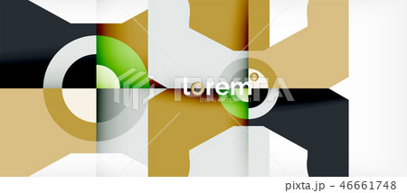 Geometric colorful shapes composition abstract background. Minimal dynamic design Geometric colorful shapes composition abstract background. Minimal dynamic design 46661748