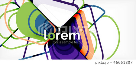 Abstract background multicolored geometric shapes modern design 46661807
