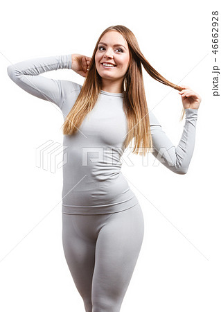 Fit woman in thermolinen underwear 46662928