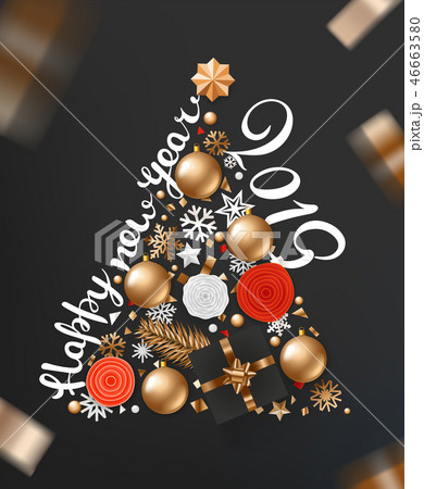 Abstract Christmas Tree of different holiday 46663580