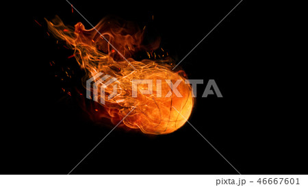 bright flamy symbol on the black background bright flamy symbol on the black background 46667601